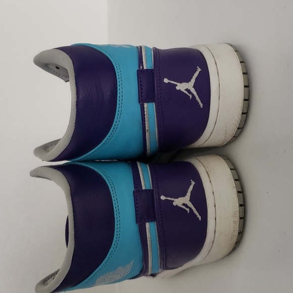 Nike Air Jordan 1 Mid Men's Basketball Shoes Shoe Blue Purple Size Mens 11 - Picture 7 of 9